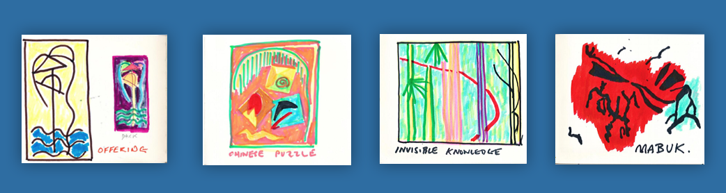 John Hoyland-sketches